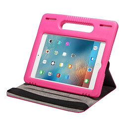 Wewoo Smart Cover Magenta pour iPad mini 4/3/2/1 7,9 pouces 360 degrés Rotation étui en cuir + EVA Amovible Bumper Housse de protection avec poignée & 3 Gears Holder & Sleep / Réveil