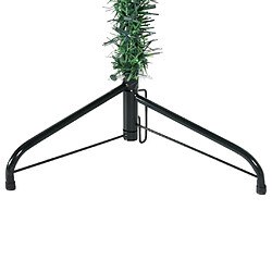 Acheter vidaXL Demi sapin de Noël artificiel mince avec support Vert 210 cm