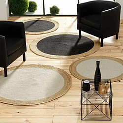 Acheter Paris Prix Tapis Déco Rond en Jute Mario 120cm Naturel & Or