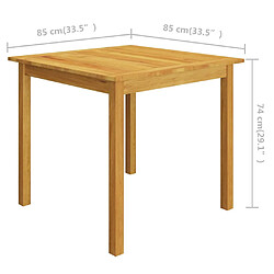 vidaXL Ensemble de salle à manger de jardin 5 pcs Gris clair pas cher