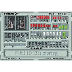 P-51D Mustang placards - 1:32e - Eduard Accessories