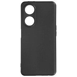 Avizar Coque pour Oppo A98 5G Silicone Souple Finition Soft Touch Mat Noir