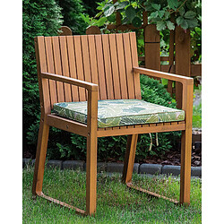 Beliani Chaise de jardin SASSARI Bois Vert clair