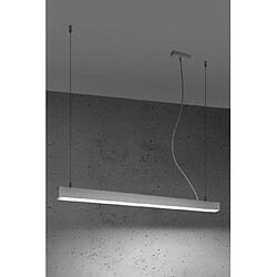 Luminaire Center Plafonnier LED intégré Pinne Acier Noir 1 ampoule 150cm