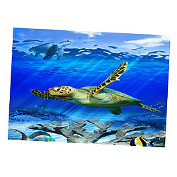 pvc aquarium adhésif fond autocollant poisson réservoir décor tortue l