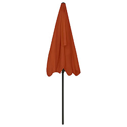 Acheter vidaXL Parasol de plage terre cuite 200x125 cm