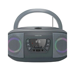 Acheter NC Radio CD avec effets lumineux LEDS USB /MP3 FM avec entrée auxiliaire et récepteur sans fil.