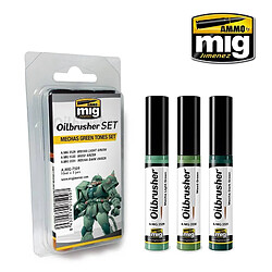 Mig Jimenez Ammo Peintures Oilbrusher Mechas Green Tones Set