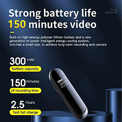 Chrono Caméra portable avec clip, petit enregistreur vidéo de sécurité Full HD 1080P, avec fonction d'affichage de la date et de l'heure-32 Go(Noir) pas cher