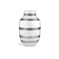 Kahler Design Vase en céramique Omaggio - H 30,5 cm - Argent