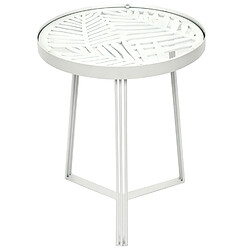 The Home Deco Factory Lot de 2 tables gigognes - Blanc