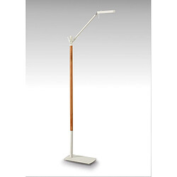 Luminaire Center Lampadaire Phuket 1 Ampoule 7W LED 3000K, 600lm, blanc mat/hêtre