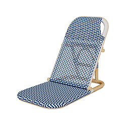 Rendez Vous Deco Chaise de plage Favignana bleu marine pliable