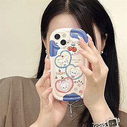 GUPBOO Étui pour iPhone13 Love Cherry Puppy Cartoon Phone Case Mignon Anti-chute