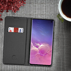 Avis Housse Galaxy S10 Étui Folio Porte carte Flip Wallet Anymode Noir