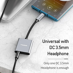 Universal 60W PD USB C à 3.5mm + Type C Casque Adaptateur Audio Numérique DAC Câble Auxiliaire Haute Résolution pour iPad Pro Samsung S10 Huawei | à