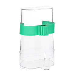 Mangeoire à oiseaux Buveur, En Plastique Transparent de Semences et Distributeur D'eau, Adapte Plus Cage, automatique D'alimentation pour Perroquet