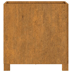 Acheter vidaXL Jardinière avec pieds Rouillé 42x40x43 cm Acier corten