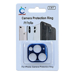 Avis Wewoo Film de verre trempé Protecteur d'objectif de caméra en alliage d'aluminium pour iPhone 11 Pro / 11 Max bleu