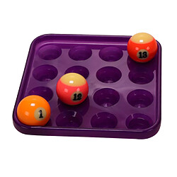 Avis Un billard en plastique durable ou un plateau de billard contient 16 boules violettes