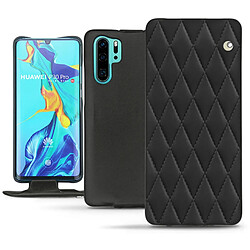 Housse cuir Huawei P30 Pro - Rabat vertical - Noir - Couture ( Nappa - Black ) - NOREVE