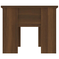 Avis vidaXL Table basse Chêne marron 79x49x41 cm Bois d'ingénierie