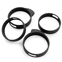 OKULI 4 x Écouteurs en Silicone d'oreilles Bouts d'ailes pour Samsung Galaxy Buds FE Casque Écouteurs en Noir