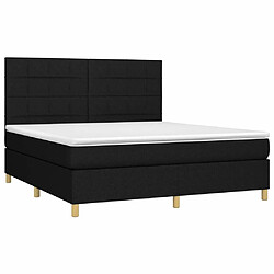 Avis Sommier à lattes,Cadre à lattes de lit et matelas et LED pour Adulte Noir 180x200 cm Tissu -MN85551