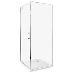 Beliani Cabine de douche DARLI 70 x 70 x 185 cm Argenté