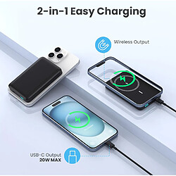 Acheter SANAG Batterie Externe Magnétique Sans Fil 10800Mah, Pd 20W Charge Rapide Power Bank Avec Usb-C Entrée & Sortie Écran Led Chargeur Portable Compatible Avec Magsafe, Iphone 16/15/14/13 Serie - Nior