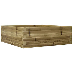 vidaXL Jardinière 70x70x23 cm bois de pin imprégné