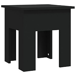 Maison Chic Table basse,Table Console Table d'appoint, Table pour salon Noir 40x40x42 cm Aggloméré -MN55497