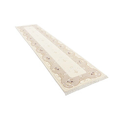 Vidal Tapis de couloir en laine 399x89 beige Darya