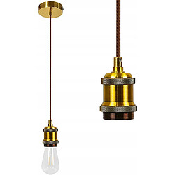 NETTLIFE Suspension métal Diam.10cm E27 lampe vintage suspension avec câble de 1,3 m avec douille 1 ampoule au pour salon salle à manger bar pub cave