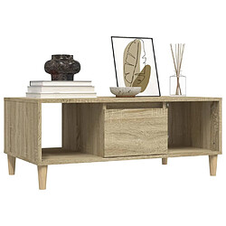 Acheter Maison Chic Table basse,Table Console Table d'appoint, Table pour salon Chêne sonoma 90x50x36,5 cm Bois d'ingénierie -MN26749