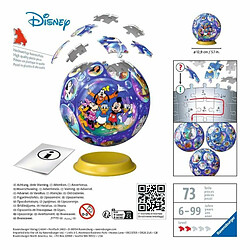 Ravensburger 3D 11561 72 pièces ? Puzzle Ball pour Les Fans de Disney à partir de 6 Ans