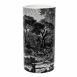 Paris Prix Vase Design en Céramique Black Forest 25cm Noir