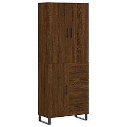 Maison Chic Buffet,Meuble de Rangement,commode pour salon,Cuisine Chêne marron 69,5x34x180 cm Bois d'ingénierie -MN26324