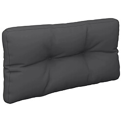 Acheter vidaXL Coussins de palette lot de 2 noir tissu