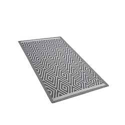 Beliani Tapis extérieur gris clair 90 x 150 cm SIKAR