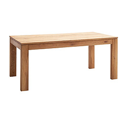 Avis Pegane Table à manger, table de repas extensible en bois coloris chêne sauvage - Longueur 160-240 x Hauteur 77 x Profondeur 90 cm