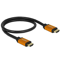 DeLOCK 85726 câble HDMI 0,5 m HDMI Type A (Standard) Noir, Or (Delock Cable HDMI M/M V2.1 0.5m 8K 60HZ Black) pas cher