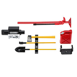 Avis Rc rock crawler 1/10 kit de kit de cran de winch de réservoir d'essence rouge pour rc rc4wd axial