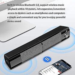 Universal Haut-parleurs d'ordinateur Détalable Bluetooth de haut-parleurs Bar le joueur de surround | Enceintes d'ordinateur (noir) pas cher