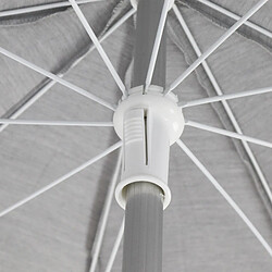 Parasol de Jardin Chillvert Pacific Aluminium Ø240 cm Gris Clair