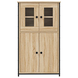 Acheter vidaXL Buffet haut chêne sonoma 62x32x106,5 cm bois d'ingénierie