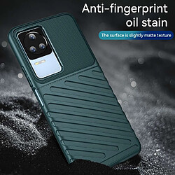 Avis Htdmobiles Coque pour Xiaomi Poco F4 5G - housse etui silicone gel thunder + verre trempe - VERT