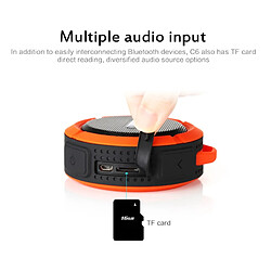 Universal Haut-parleur Bluetooth portable haut-parleur subwoofer chanteur imperméable haute qualité stéréo activités extérieures | subwoofer (orange)