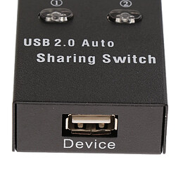 Sélecteurs de Partage USB 2.0 Switch KVM 2 Ports HUB pour PC Scanner Printer Black pas cher