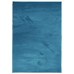 vidaXL Tapis OVIEDO à poils courts turquoise 160x230 cm